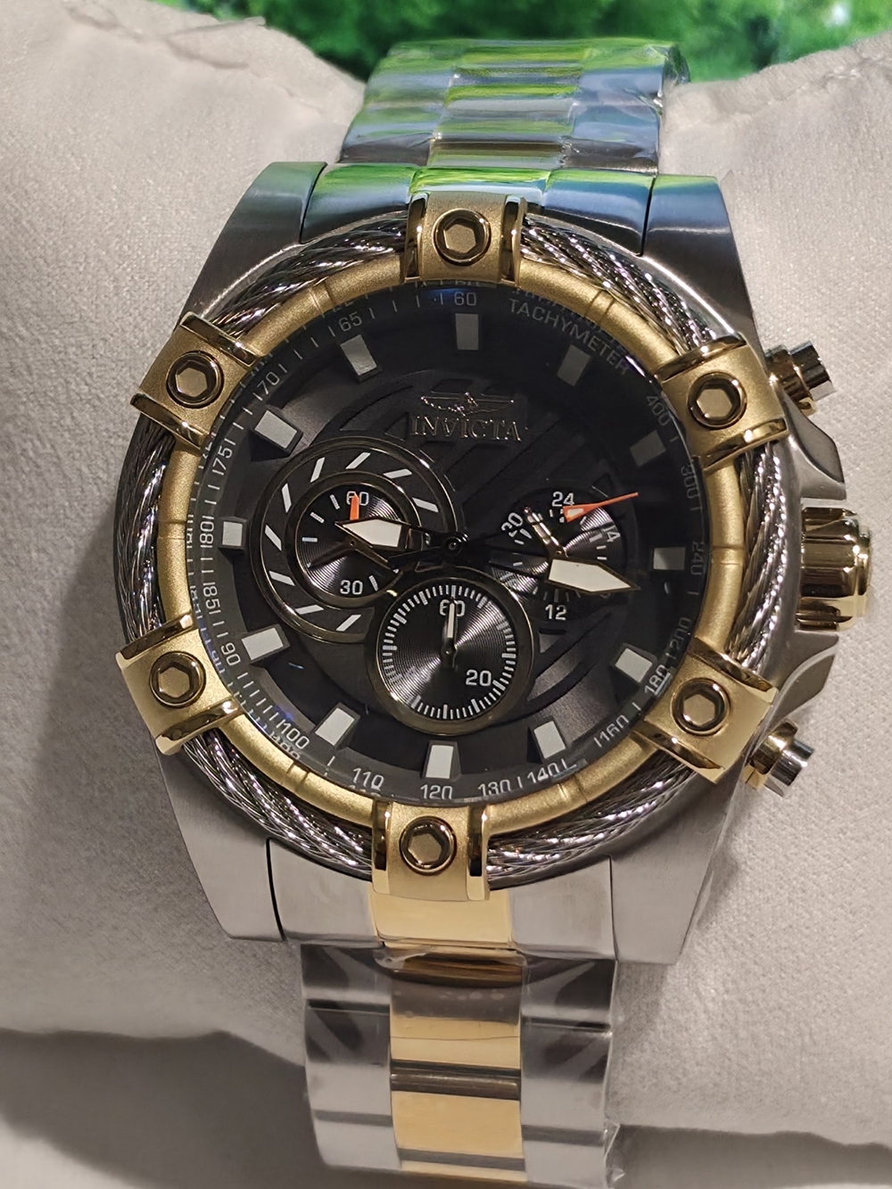 Invicta Bolt Ace 49748 Men’s 52mm Two-Tone Gold Steel Watch